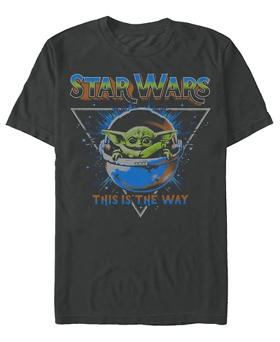 Fifth Sun Men's Star Wars Mandalorian Light Speed Child T-Shirt