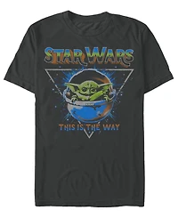 Fifth Sun Men's Star Wars Mandalorian Light Speed Child T-Shirt
