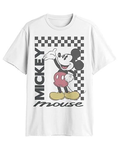 Fifth Sun Men's Mickey Classic Mickey Checkered T-Shirt