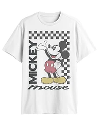 Fifth Sun Men's Mickey Classic Mickey Checkered T-Shirt