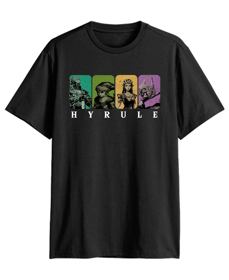 Fifth Sun Men's Nintendo Char Panels T-Shirt