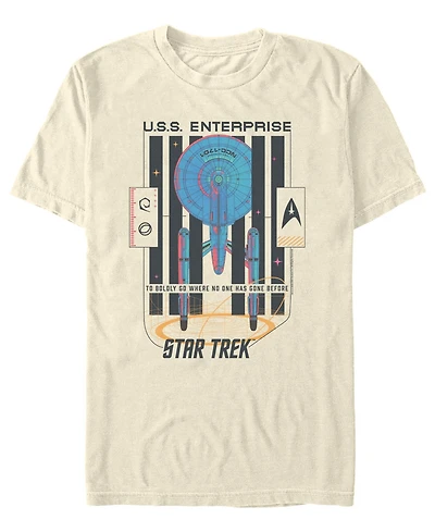Fifth Sun Men's Star Trek The Original Series Uss Enterprise T-Shirt