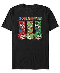 Fifth Sun Men's Nintendo Super Three Up Rl T-Shirt