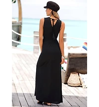 Lascana Women's V-Neck Maxi Dress