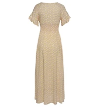 Lascana Women's Floral V-Neck Maxi Dress