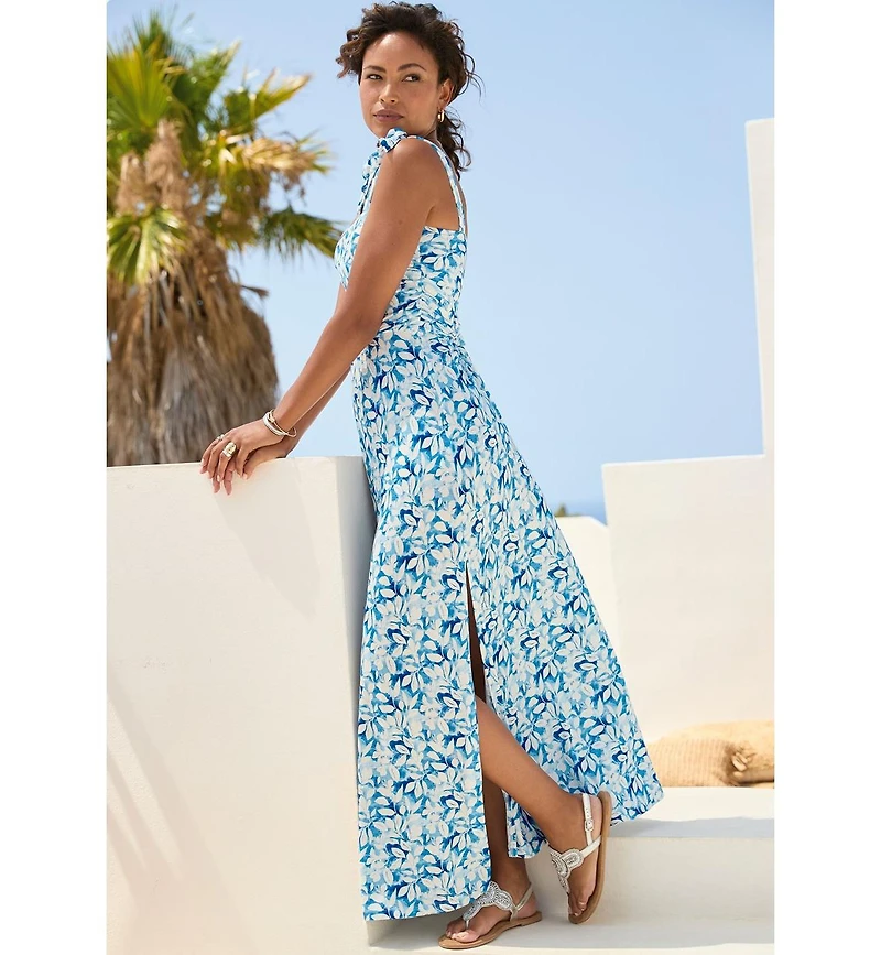 Lascana Women's Tie Strap Maxi Dress