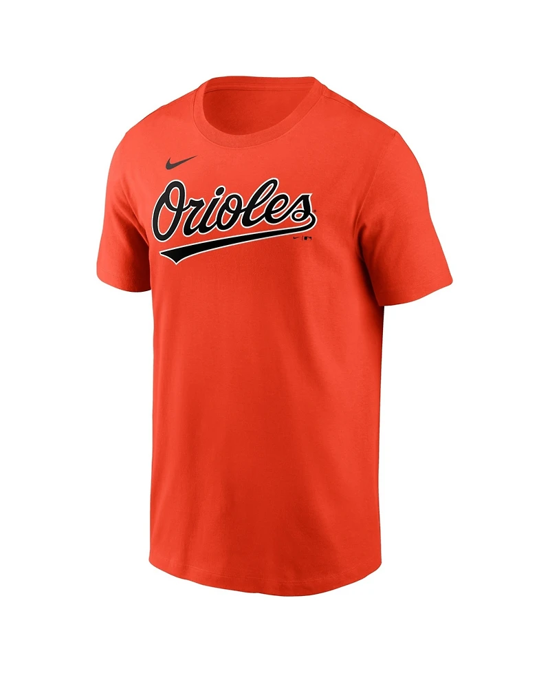 Nike Men's Adley Rutschman Orange Baltimore Orioles Name & Number T-Shirt