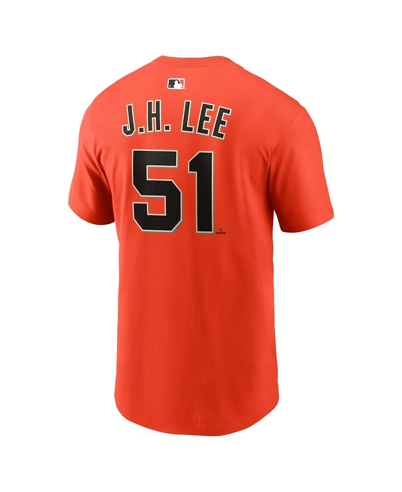 Nike Men's Jung Hoo Lee Orange San Francisco Giants Name & Number T-Shirt