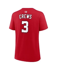 Nike Women's Dylan Crews Red Washington Nationals Name & Number T-Shirt