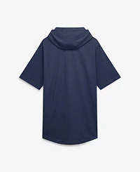 Nike Men's Navy Cleveland Guardians Arched Wordmark Tri-Blend Hooded T-Shirt
