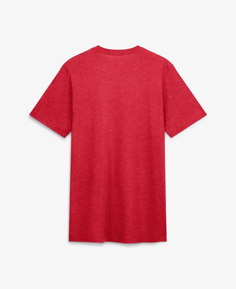Nike Men's Heather Red St. Louis Cardinals Stacked Tri-Blend T-Shirt