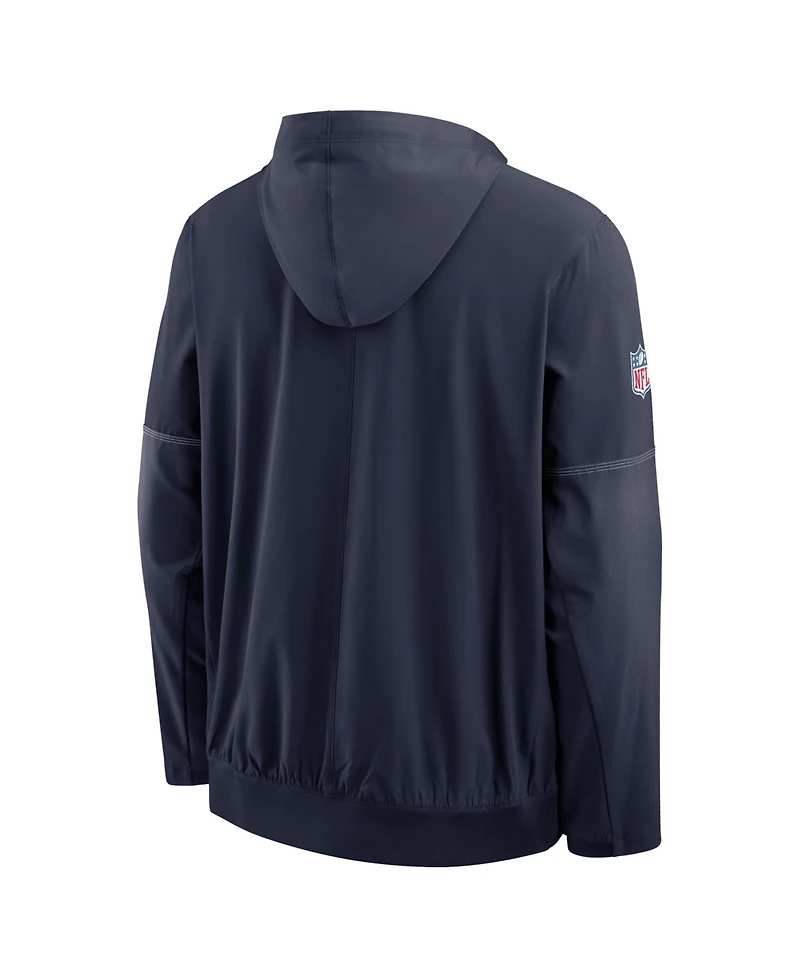 Nike Men's Navy Dallas Cowboys Sideline Anorak Half-Zip Hoodie