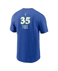 Nike Men's Azzi Fudd Blue Dallas Wings Name & Number Rebel Edition T-Shirt