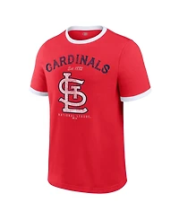 Darius Rucker Collection By Fanatics Men's Red St. Louis Cardinals Washed Ringer T-Shirt