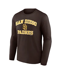 Logo Athletic Men's Brown San Diego Padres Heart Soul Long Sleeve T-Shirt