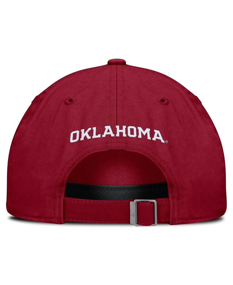 Jordan Men's and Women's Crimson Oklahoma Sooners 2026 Sideline Club Adjustable Hat