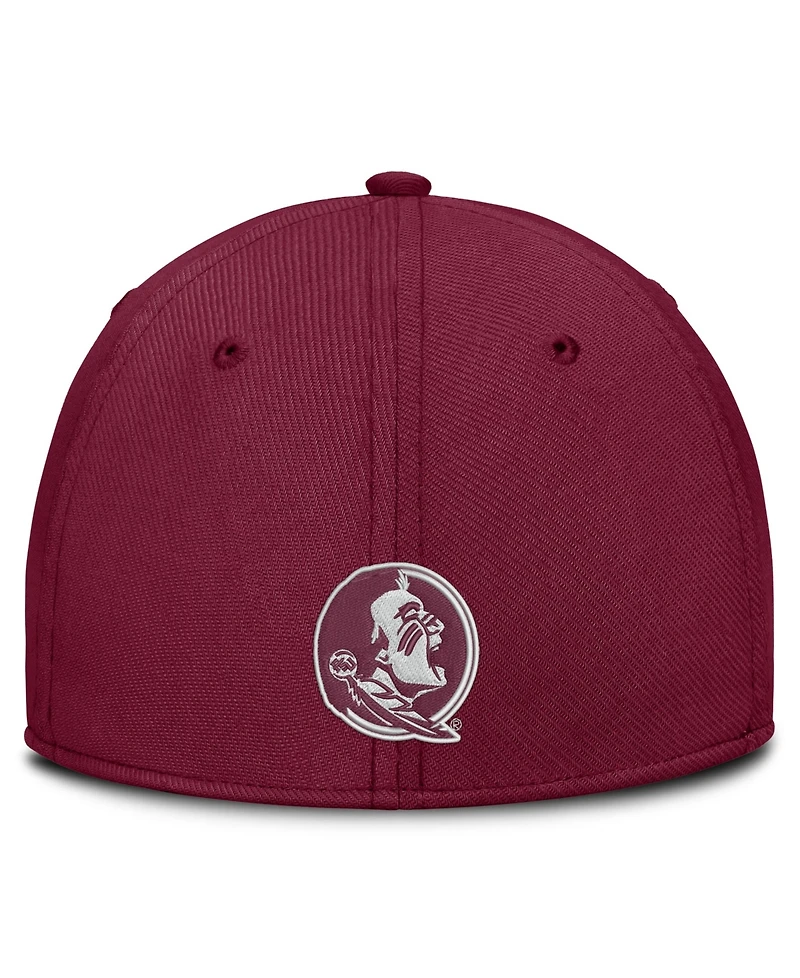 Nike Men's Garnet Florida State Seminoles Rise On-Field Swoosh Flex Dri-fit Hat