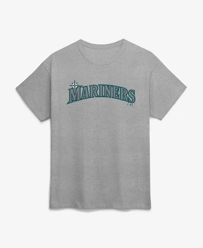 Logo Athletic Men's Heather Gray Seattle Mariners Wordmark T-Shirt
