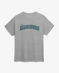 Logo Athletic Men's Heather Gray Seattle Mariners Wordmark T-Shirt