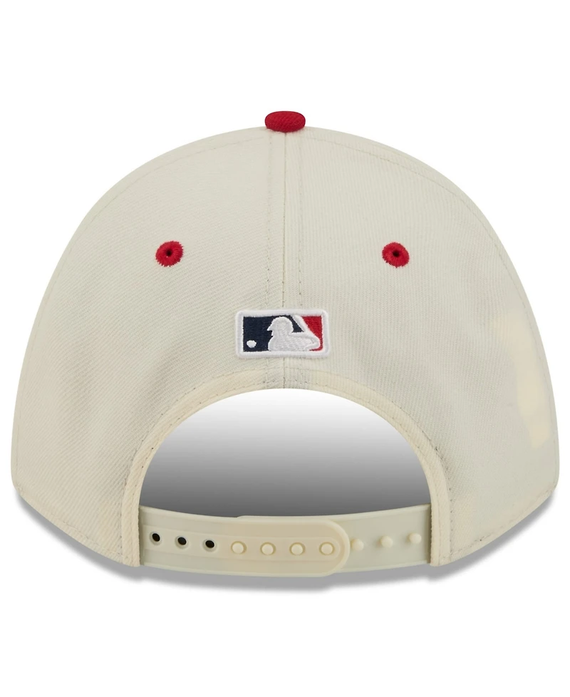 New Era Big Boys and Girls Cream/Red Boston Red Sox Usa 250 9FORTY M-Crown Adjustable Hat
