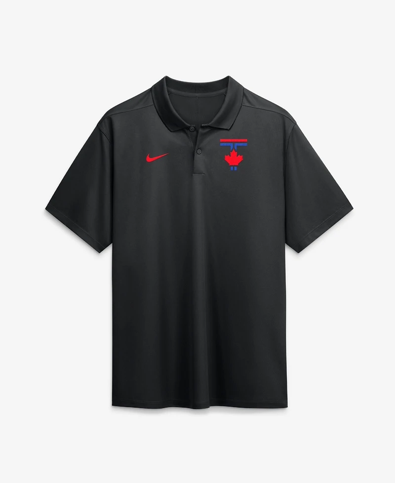 Nike Men's Black Toronto Blue Jays City Connect Victory Dri-fit Polo Shirt