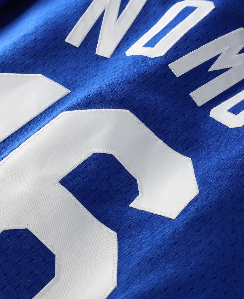 Mitchell & Ness Men's Hideo Nomo Royal Los Angeles Dodgers Big and Tall Cooperstown Collection Mesh Batting Practice Jersey