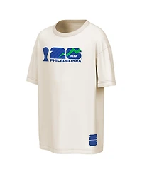 Outerstuff Men's Natural Fifa World Cup 2026 Philadelphia Big City Poster T-Shirt