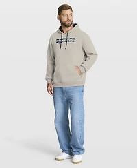 Fanatics Men's Off White New Orleans Pelicans Crossover Collection Blocked Shot Premium Pullover Hoodie