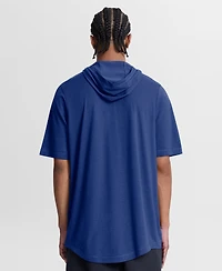 Nike Men's Royal Texas Rangers Arched Wordmark Tri-Blend Hooded T-Shirt