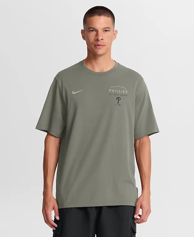 Nike Men's Olive Philadelphia Phillies Statement Dri-fit Primary T-Shirt