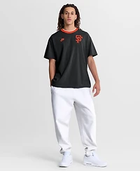 Nike Men's Black San Francisco Giants Cooperstown Collection Ringer T-Shirt