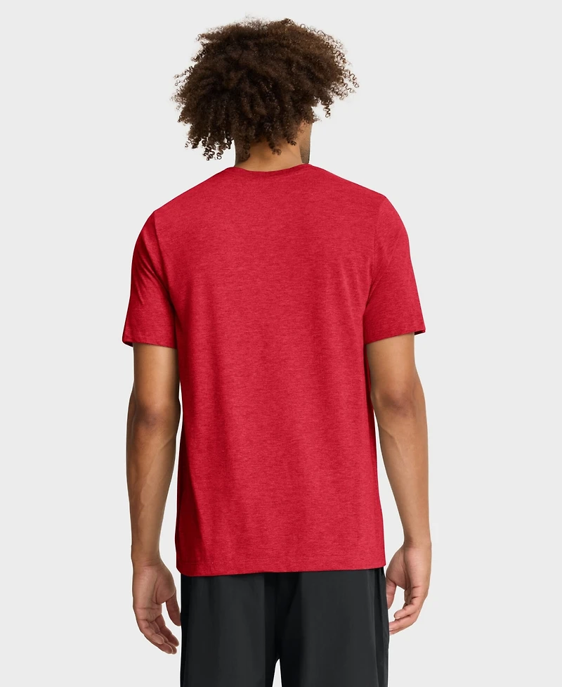 Nike Men's Heather Red St. Louis Cardinals Stacked Tri-Blend T-Shirt
