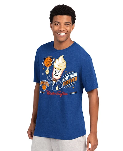 Starter Men's Royal New York Knicks Mister Softee Prime Time T-Shirt