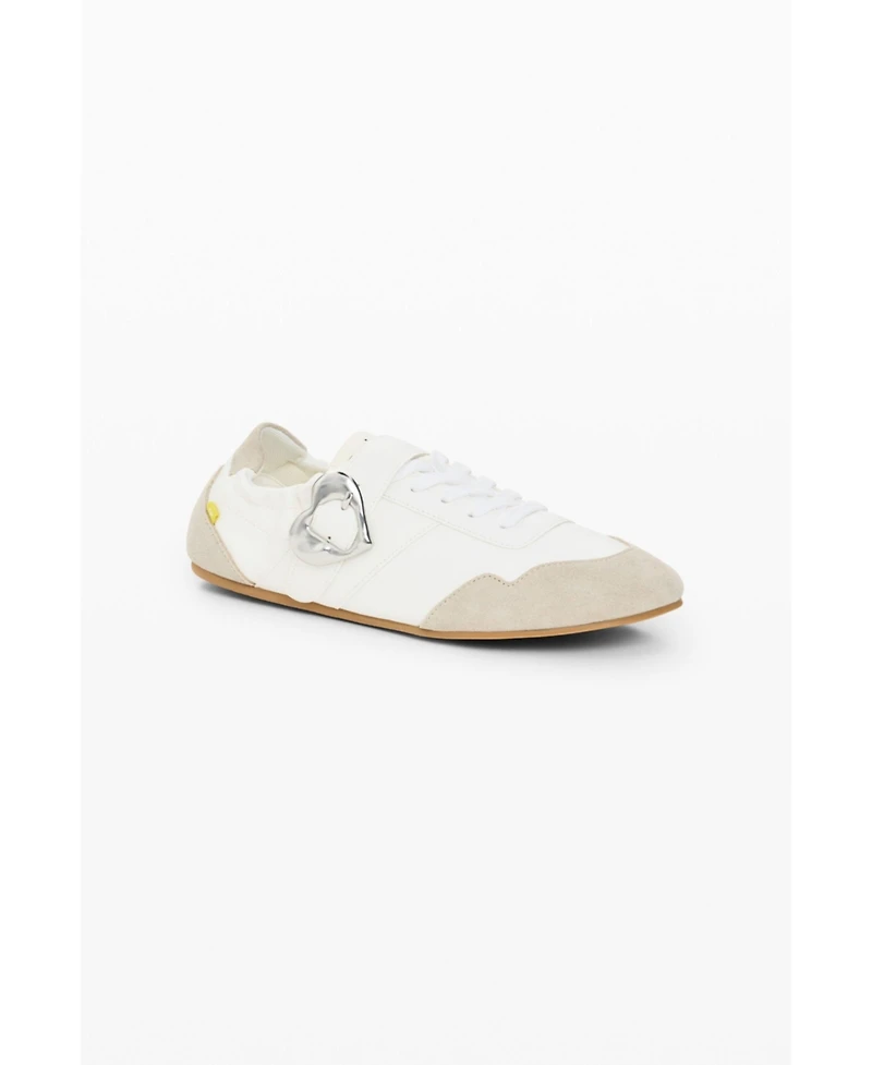 Desigual Women's Leather Buckle Sneaker