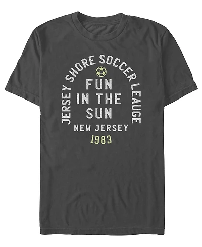 Fifth Sun Men's Jersey Shore Soccer Graphic T-Shirt