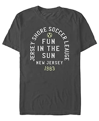 Fifth Sun Men's Jersey Shore Soccer Graphic T-Shirt