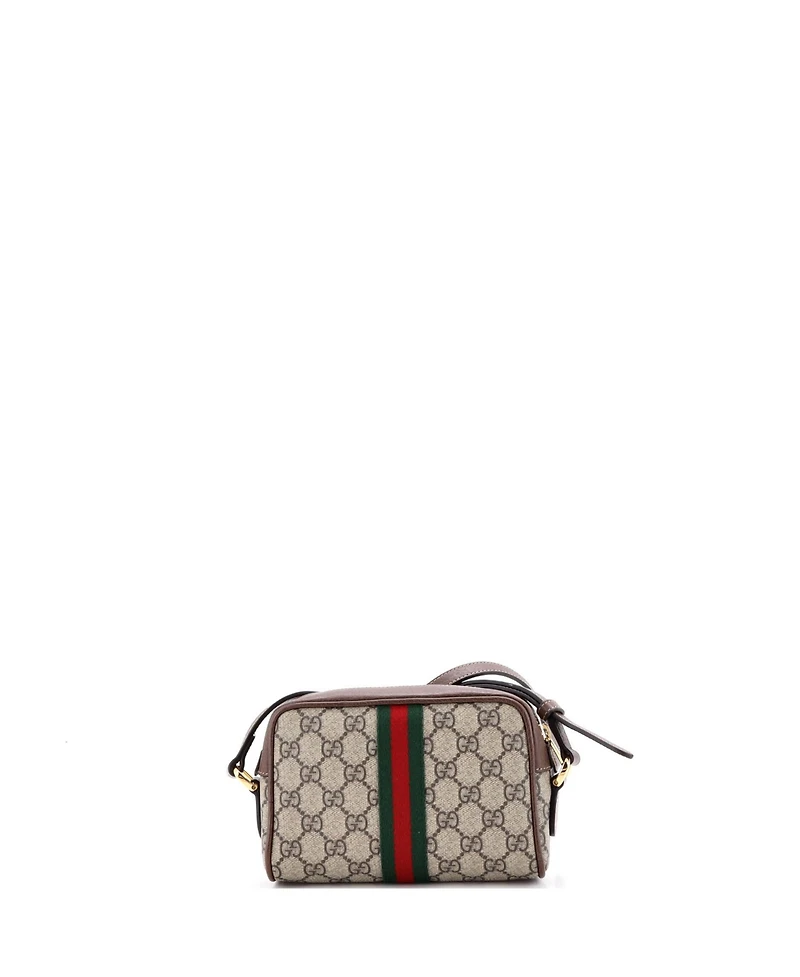 Pre-Owned Gucci Mini Ophidia Shoulder Bag Gg Coated Canvas