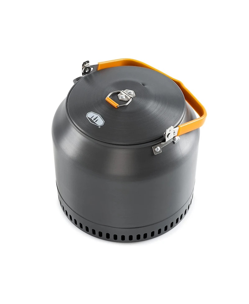 Ultralight 1.8L Camp Tea Kettle Heat Sink Technology Fast Heating Durable Foldable Handle