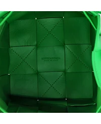 Pre-Owned Bottega Veneta Small Cassette Bucket Bag Maxi Intrecciato Leather