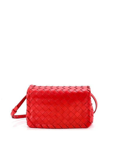 Pre-Owned Bottega Veneta Small Convertible Flap Shoulder Bag Intrecciato Nappa
