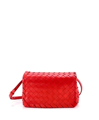 Pre-Owned Bottega Veneta Small Convertible Flap Shoulder Bag Intrecciato Nappa