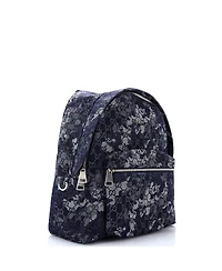 Pre-Owned Gucci Zip Front Pocket Backpack Camouflage Gg Denim