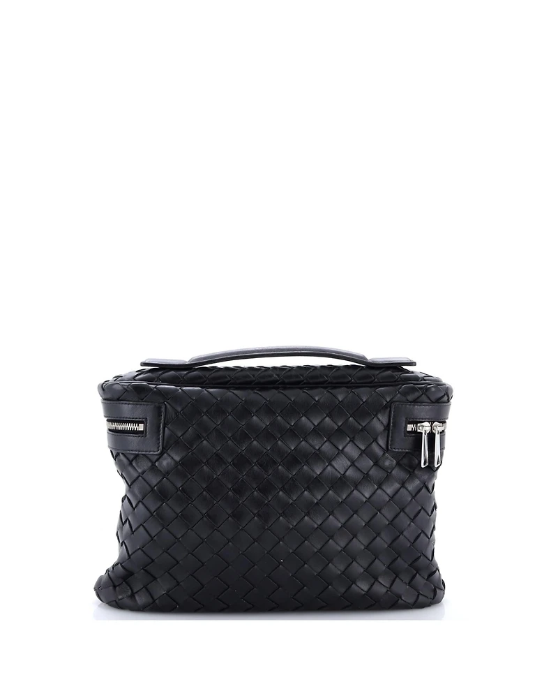 Pre-Owned Bottega Veneta Vanity Case Intrecciato Leather