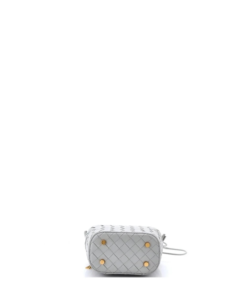 Pre-Owned Bottega Veneta Mini Vanity Case on Strap Intrecciato Leather