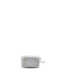 Pre-Owned Bottega Veneta Mini Vanity Case on Strap Intrecciato Leather
