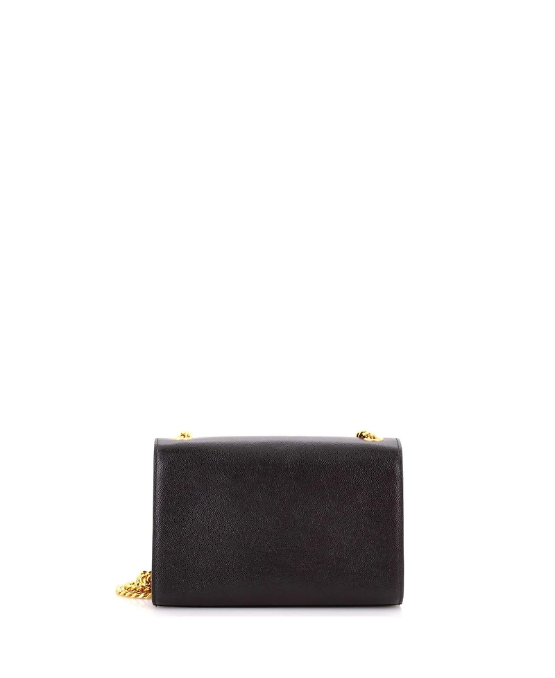 Pre-Owned Saint Laurent Small Classic Monogram Tassel Crossbody Bag Grainy Leather