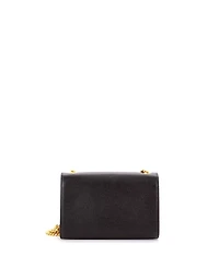 Pre-Owned Saint Laurent Small Classic Monogram Tassel Crossbody Bag Grainy Leather