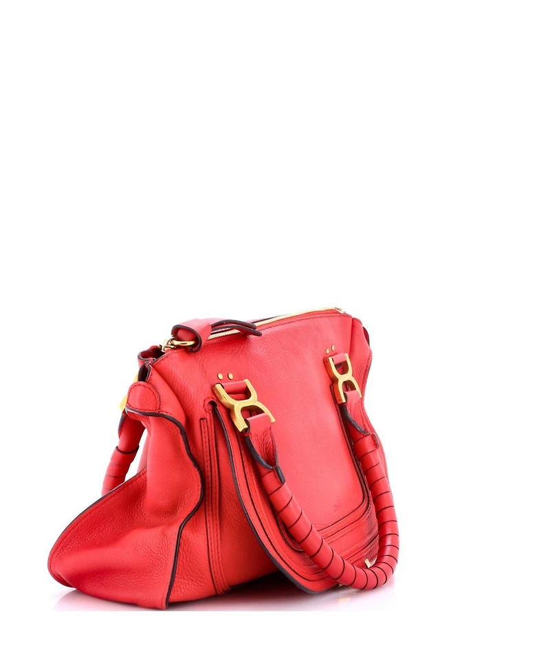Pre-Owned Chloe Large Marcie Shoulder Bag Leather