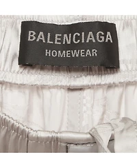 Pre-Owned Balenciaga Men's Monogram Jacquard Satin Pajama Pants