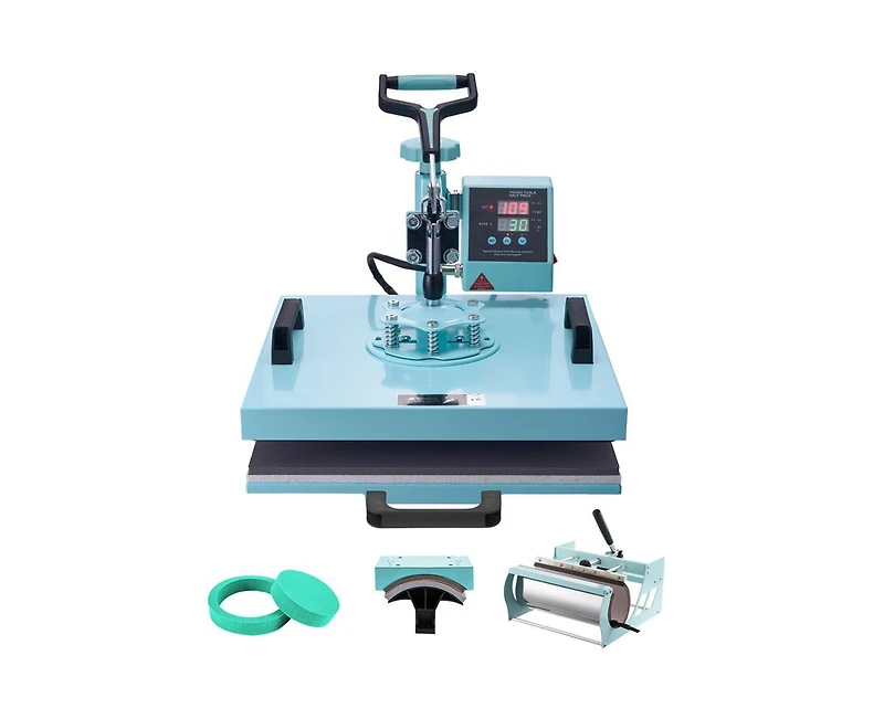 Yobtop Heat Press Machine 15x15 in 5 in 1 with 30oz Tumbler Press, T-Shirts, 360degree(s) Swing Away,Precise Digital Control,Dual Insulation,
